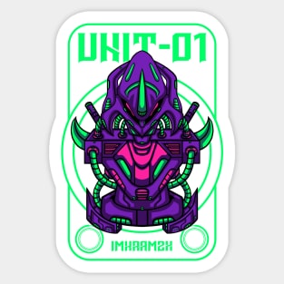 evangelion unit-01 Sticker